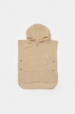 Prosop plaja - poncho copii din muselina absorbanta, Apricot, BabyCosy