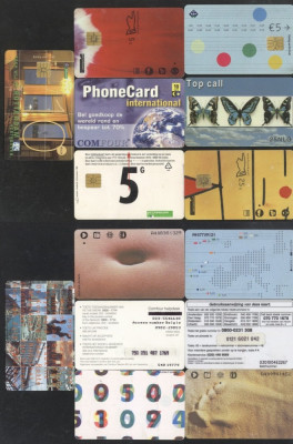 Netherlands - 7 Telephone cards Magnetic cards Motives CT.006 foto