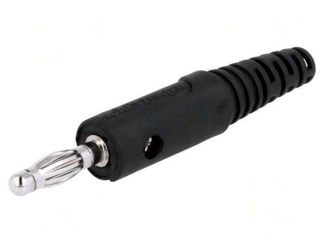 Mufă Banană 4mm Neagră 32A 70VDC