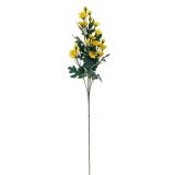 Fir floare margarete decorativ,plastic,galben,70 cm, Oem