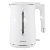 Fierbator electric, fabricat din otel inoxidabil, baza rotativa, alb, capacitate 1,7 litri, 1850-2200 W, Klausberg