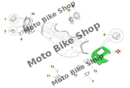 MBS Carcasa comanda lumini, Cod Produs: 623450PI