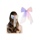 Ațel de păr pentru mireasă Vakkery Rainbow cu voal din tul colorat, cu sclipici, accesoriu pentru cap pentru nuntă, burlac