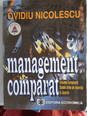 Management comparat - Ovidiu Nicolescu foto