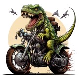 Cumpara ieftin Sticker decorativ, Dinozaur, Verde, 60 cm, 1205STK
