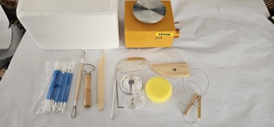 Aparat electric de OLAR , Vevor, 220-240 V, Putere 30 W, 3 roti rotative, Galben, FUNCTIONEAZA ,ESTE NEFOLOSIT . foto