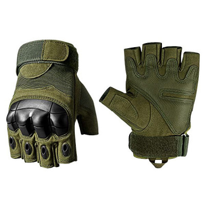 Manusi tactice militare IdeallStore&amp;reg;, Total Survivor, protectii articulate, nylon, marime XL, kaki foto