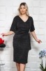 Rochie din lurex Brida NegruMarimea, Yves