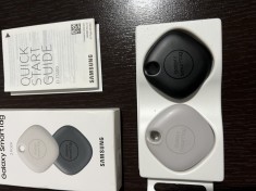 Dispozitiv localizare Samsung Galaxy SmartTag, 2-Pack, BT, Negru, Alb foto
