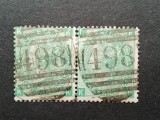 GB-ANGLIA 1884-- lot QV-1 sh.-verde pereche -stampilate--cota +220$, Stampilat