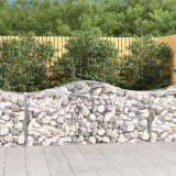 VidaXL Coșuri gabion arcuite 20 buc, 200x50x80/100 cm, fier galvanizat