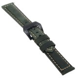 Curea piele naturala compatibila Amazfit Pace, Telescoape QR, 22mm, Verde