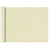 VidaXL Prelată pentru balcon, material textil oxford, 90x400 cm, crem
