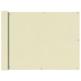 VidaXL Prelată pentru balcon, material textil oxford, 90x400 cm, crem