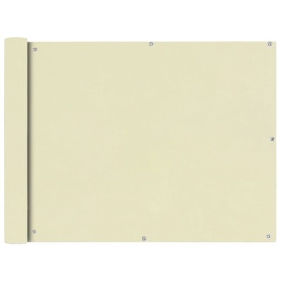 vidaXL Prelată pentru balcon, material textil oxford, 90x400 cm, crem foto