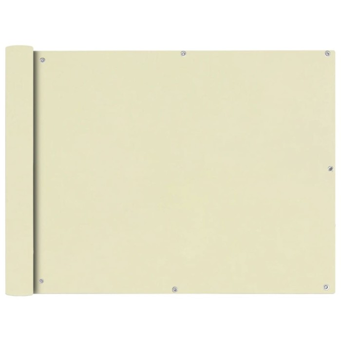 vidaXL Prelată pentru balcon, material textil oxford, 90x400 cm, crem
