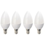 Set 4 Becuri LED Drimus E14 6W lumina rece DL 6062
