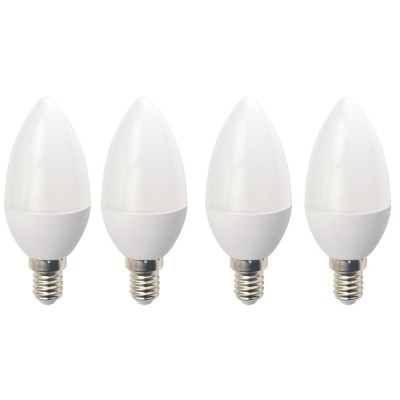 Set 4 Becuri LED Drimus E14 6W lumina rece DL 6062 foto