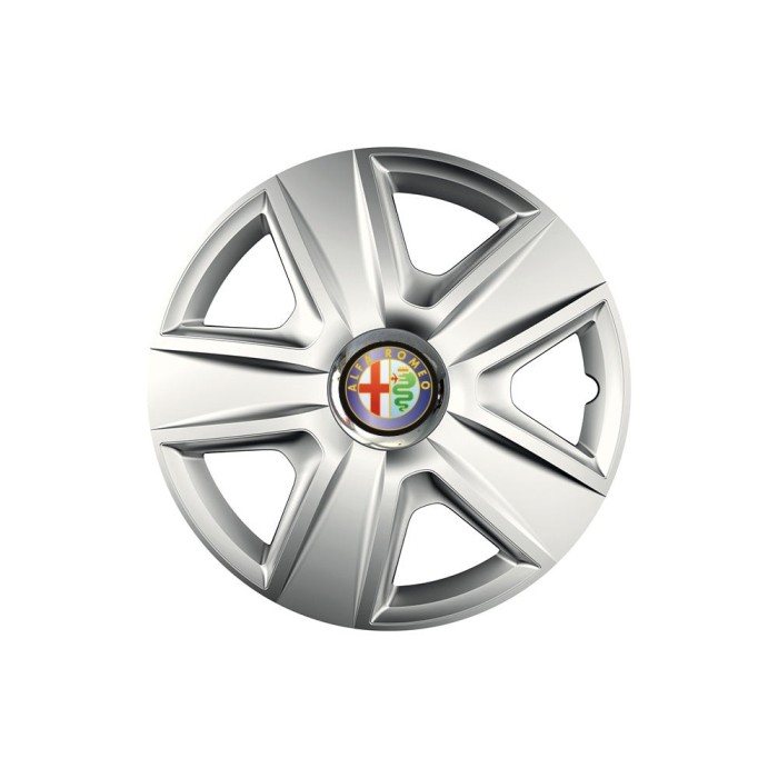 Set 4 capace roti Cu Inel Cromat Esprit R16 Compatibil Cu Alfa Romeo