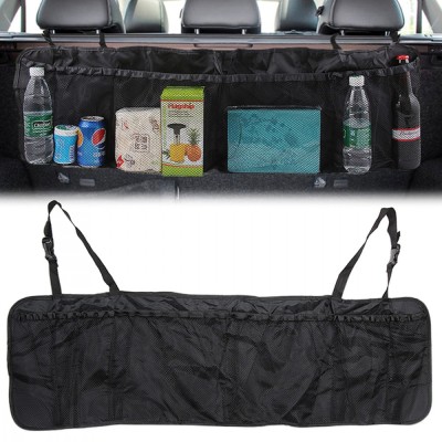 Organizator portbagaj auto cu 6 buzunare, 33 x 104 cm, culoare neagra foto