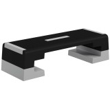 SPORTNOW 15cm/20cm/25cm Exercise Stepper for Home Workout, Aerobic Step Platform, Grey | Aosom Romania