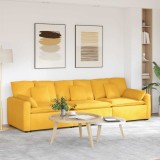 VidaXL Canapea modulară cu perne, galben deschis 3321113