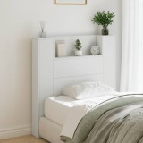 Cumpara ieftin Tăblie cu dulap și LED, alb, 100x16,5x103,5 cm