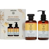 Apivita Bee My Honey Shower Gel &amp; Body Milk Set set cadou pentru hidratare intensa