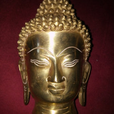 Superba sculptura din bronz masiv Buddha