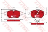 Set placute frana,frana disc OPEL VECTRA C (2002 - 2016) TRW GDB1613DTE