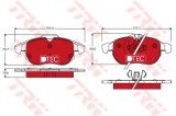 Set placute frana,frana disc OPEL ASTRA H (L48) (2004 - 2016) TRW GDB1613DTE