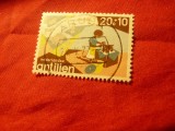 Timbru Antilele Olandeze 1977 Fauna, Stampilat