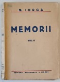 MEMORII (INSEMNARI ZILNICE MAI 1917- MARTIE 1920) de N. IORGA VOL 2 , LIPSA PAGINA DE TITLU