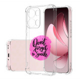 Husa antisoc pentru oppo reno13 pro, airbag pro, clear, don&#039;t forget to smile