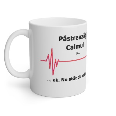 Cana personalizata stai calm foto
