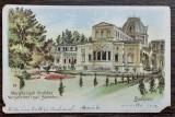 (203) CARTE POSTALA UNGARIA - BUDAPESTA - MARGARETHEN INSEL. BADEHAUS -LITO 1910