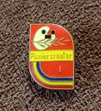 Insigna - " PIONIER CREATOR" Clasa I - a
