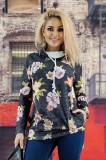 J461-1 Hanorac cu gluga si model floral