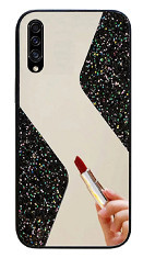 Husa silicon oglinda si sclipici ( glitter) Samsung Galaxy A70 , Negru foto