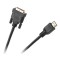 Cablu digital Cabletech KPO3701-1.8, DVI - HDMI, 1.8 m, Negru