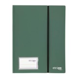 Mapa Strigo A4 cu elastic si 40 folii, verde inchis