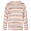 Tricou de copii cu m&acirc;neci lungi, ecru, 140 14358, vidaXL