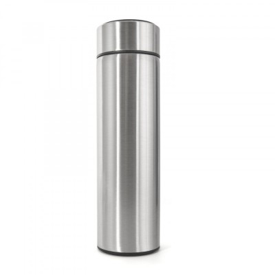 Termos smart 500 ml, afisaj temperatura LED, sita metal, argintiu foto