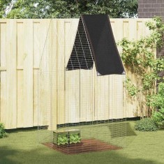 vidaXL Custodie pentru iepuri Argintiu 100 x 100 x 210 cm 42019245