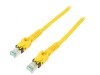 Patch cord S/FTP Cat6a galben 1m 27AWG