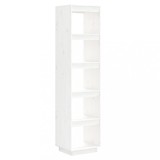 Cumpara ieftin Biblioteca/Separator camera alb 40x35x167 cm lemn masiv de pin