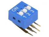 Comutator DIP-SWITCH 3 Sec&Aring;&pound;iuni ON-OFF 0,05A 12VDC