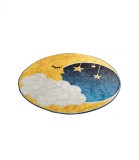 Covor pentru copii Moon, Multicolor, &Oslash; 140 cm