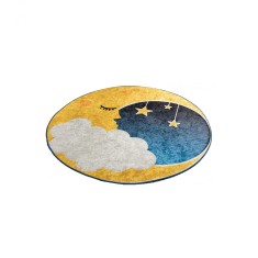 Covor pentru copii Moon, Multicolor, &Oslash; 140 cm