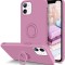 Husa Silicon iPhone 13 Pro 6.1 Ring Lila Mov